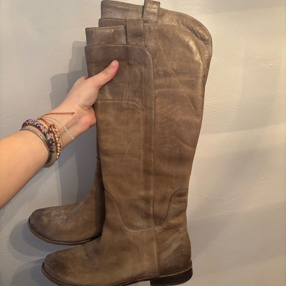 Frye Paige Tall Leather Riding Boots Womens Size 7